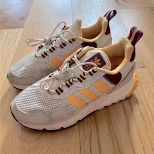 Adidas Zx PYV burgundy / yellow size 8 women